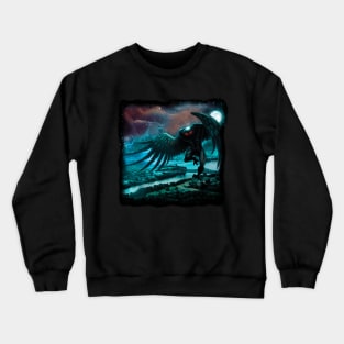 Mothman in flight Crewneck Sweatshirt